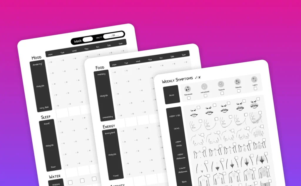 pcos tracker notebook
